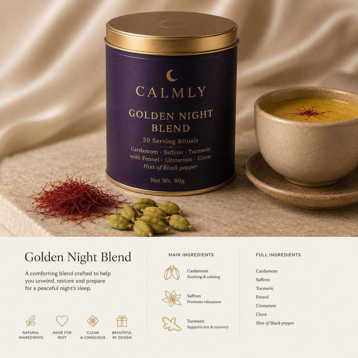 Golden Night Blend - Saffron, Turmeric & Spice